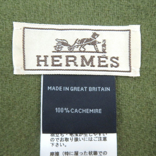 HERMES Scarf Main: 100% cashmere Red type Back to school Women(Unisex) Used Authentic