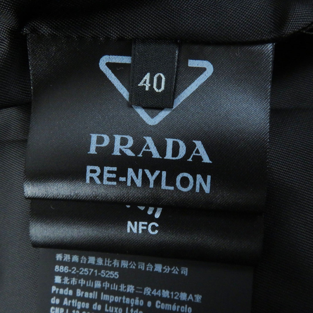 PRADA one piece 230657 Outer: 100% recycled polyamide, Lining: 100% viscose, Part: polyamide, Part: calf leather black Women 40 Used Authentic