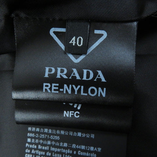 PRADA one piece 230657 Outer: 100% recycled polyamide, Lining: 100% viscose, Part: polyamide, Part: calf leather black Women 40 Used Authentic