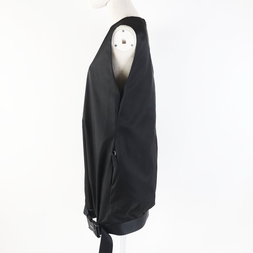 PRADA one piece 230657 Outer: 100% recycled polyamide, Lining: 100% viscose, Part: polyamide, Part: calf leather black Women 40 Used Authentic