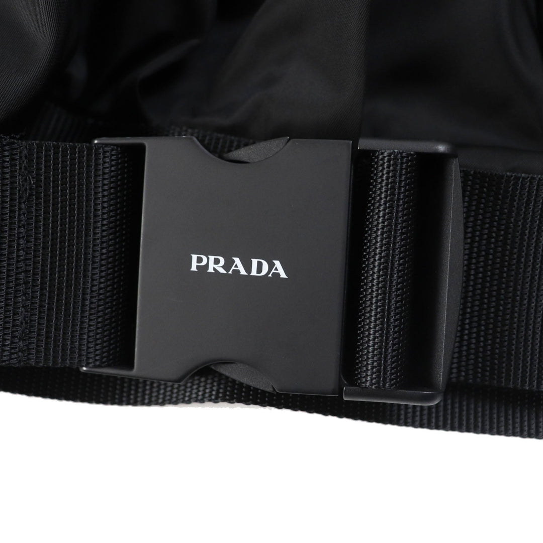PRADA one piece 230657 Outer: 100% recycled polyamide, Lining: 100% viscose, Part: polyamide, Part: calf leather black Women 40 Used Authentic