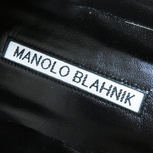 MANOLO BLAHNIK pumps Main: Rayon, Main: Polyurethane, Part: Leather Multi HANGTSTFLAT Hangisi Flat Women 37.5 Used Authentic