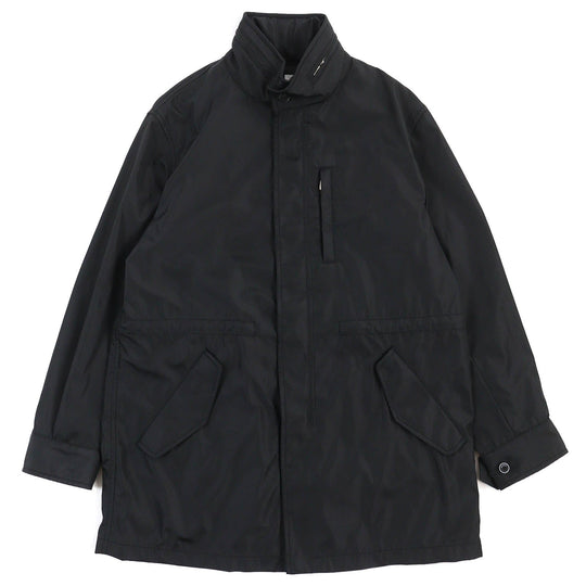 ARMANI COLLEZIONI coat polyester black mens 50 Used Authentic