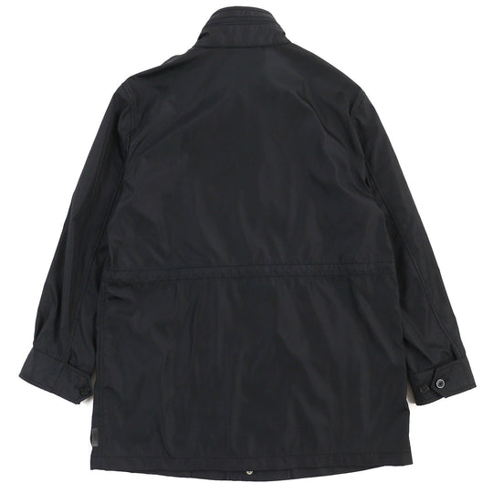 ARMANI COLLEZIONI coat polyester black mens 50 Used Authentic