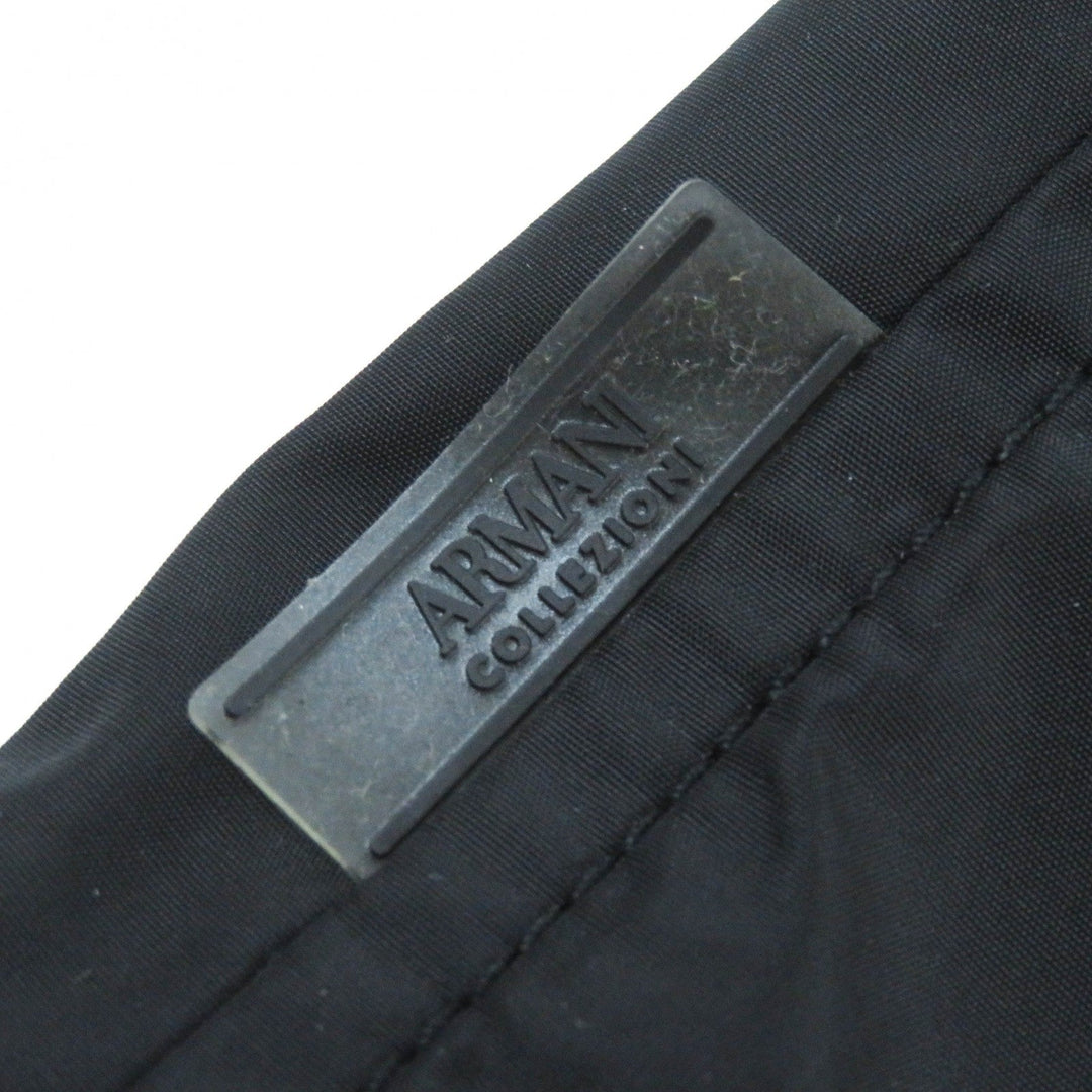 ARMANI COLLEZIONI coat polyester black mens 50 Used Authentic