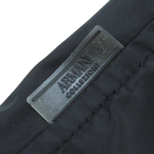 ARMANI COLLEZIONI coat polyester black mens 50 Used Authentic