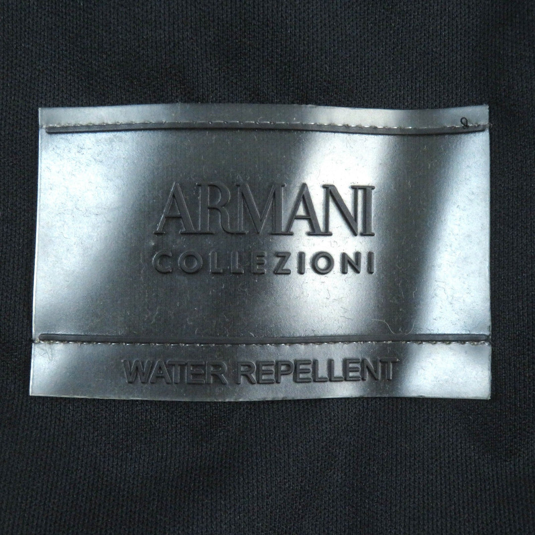 ARMANI COLLEZIONI coat polyester black mens 50 Used Authentic