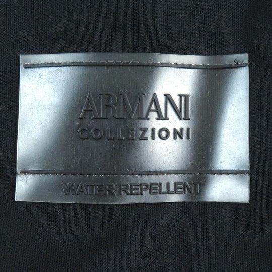 ARMANI COLLEZIONI coat polyester black mens 50 Used Authentic