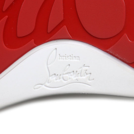 Christian Louboutin Low cut sneakers 3181254 Main: Leather, Part: Rhinestone white mens 39.5 Used Authentic