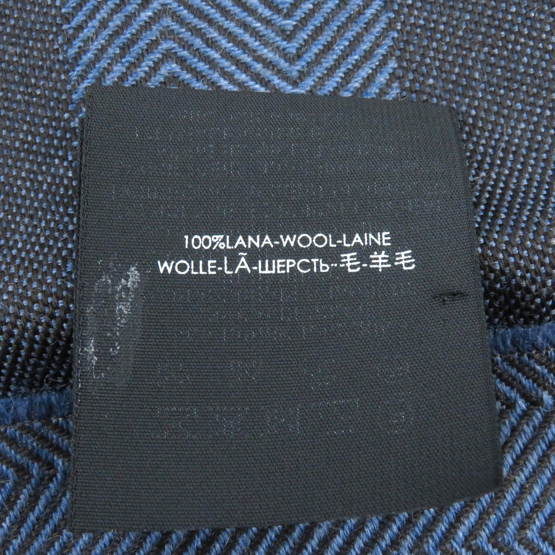 GUCCI Scarf Main: 100% wool Navy mens Used Authentic