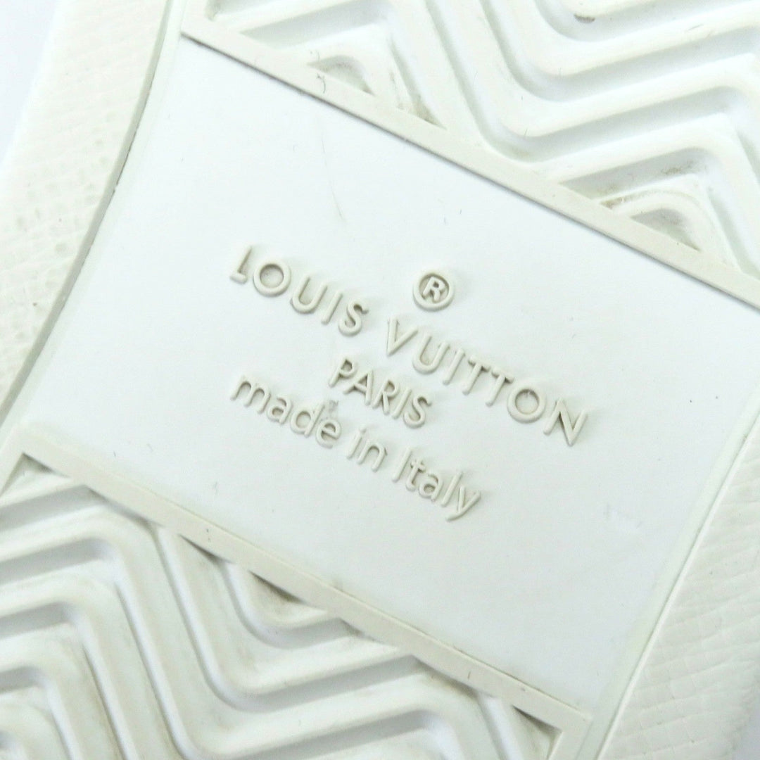 LOUIS VUITTON sneakers Main: Leather White Aurora Color Rivoli line mens 8 1/2 Used Authentic