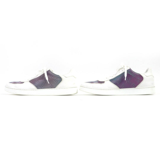 LOUIS VUITTON sneakers Main: Leather White Aurora Color Rivoli line mens 8 1/2 Used Authentic