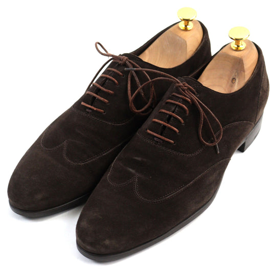 Ermenegildo Zegna Leather shoes Main: Suede leather Brown mens 8 Used Authentic