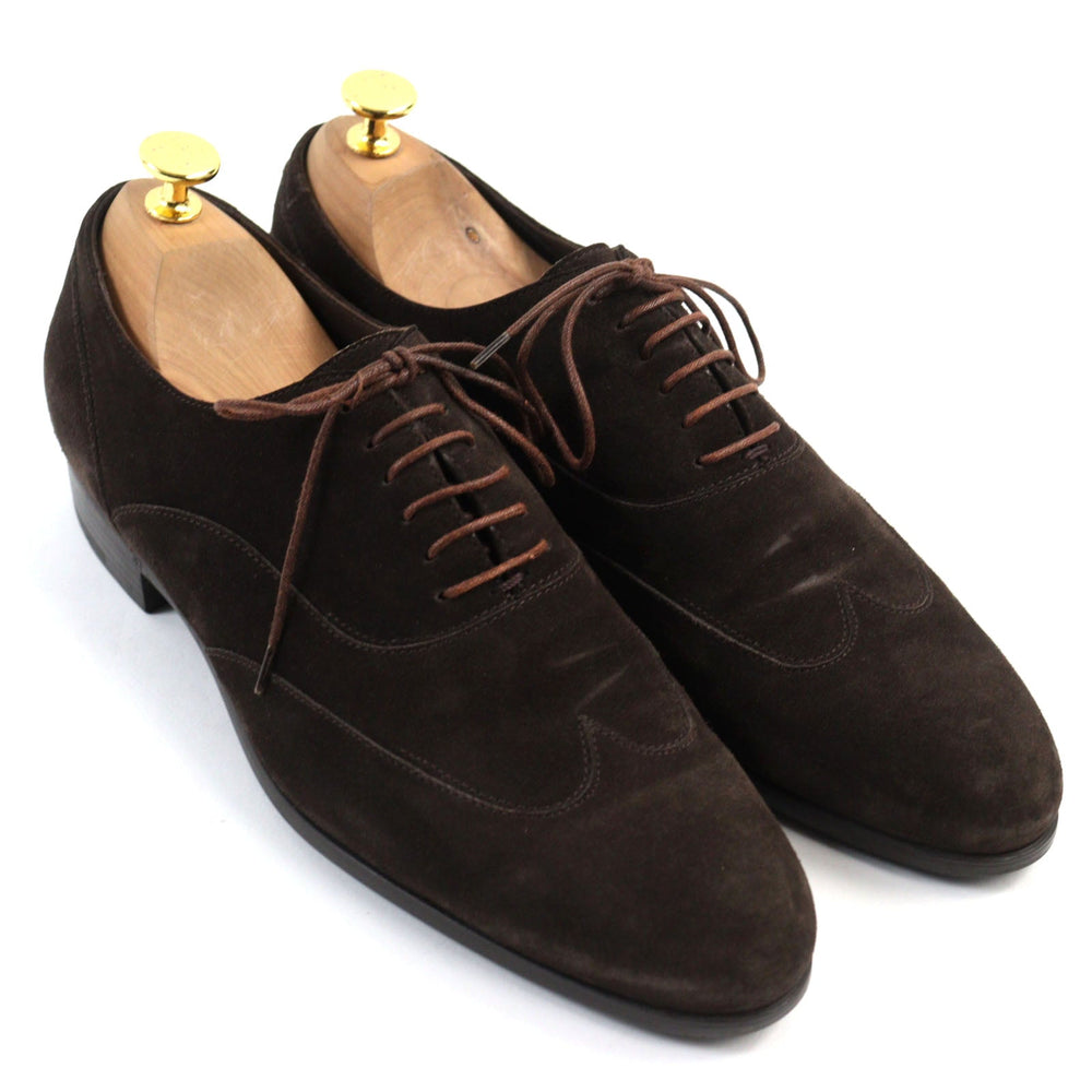 Ermenegildo Zegna Leather shoes Main: Suede leather Brown mens 8 Used Authentic
