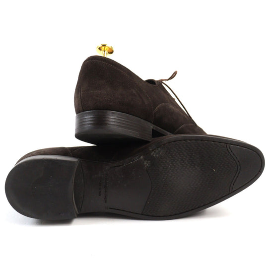Ermenegildo Zegna Leather shoes Main: Suede leather Brown mens 8 Used Authentic