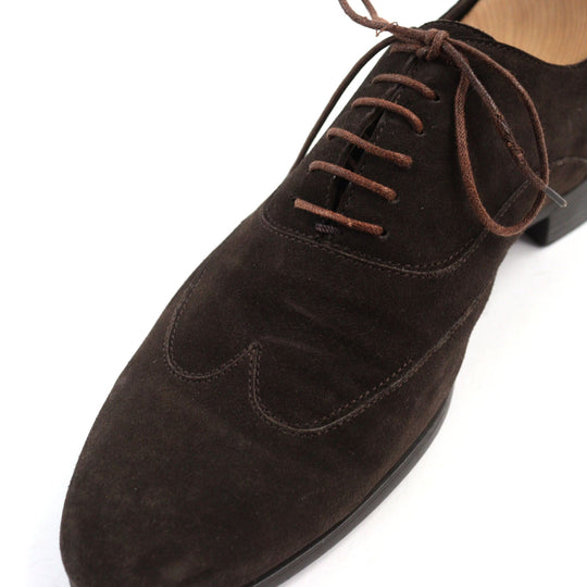 Ermenegildo Zegna Leather shoes Main: Suede leather Brown mens 8 Used Authentic