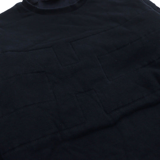 HERMES sweat Main: 100% cotton, Part: 90% cotton, Part: 10% elastane, Filling: 100% polyester black mens XL Used Authentic