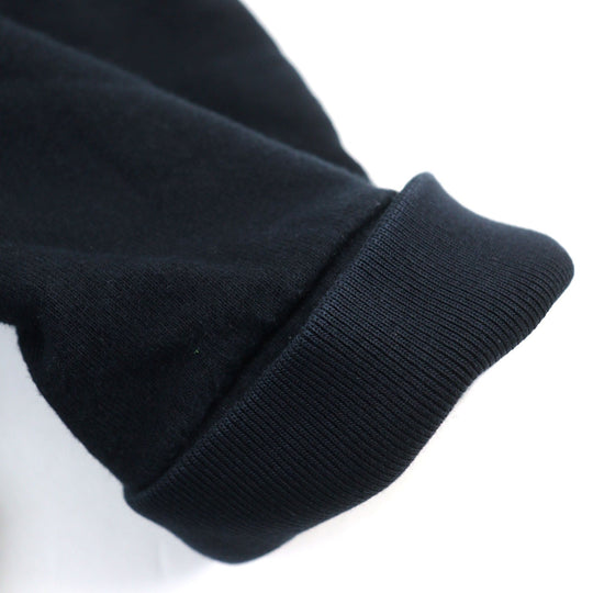 HERMES sweat Main: 100% cotton, Part: 90% cotton, Part: 10% elastane, Filling: 100% polyester black mens XL Used Authentic
