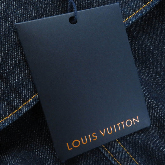 LOUIS VUITTON dress 1ABDVU Main: 95% cotton, Main: 5% polyurethane, Lining: 50% polyester, Lining: 50% cotton, Part: 95% cotton Indigo blue Women 34 Used Authentic