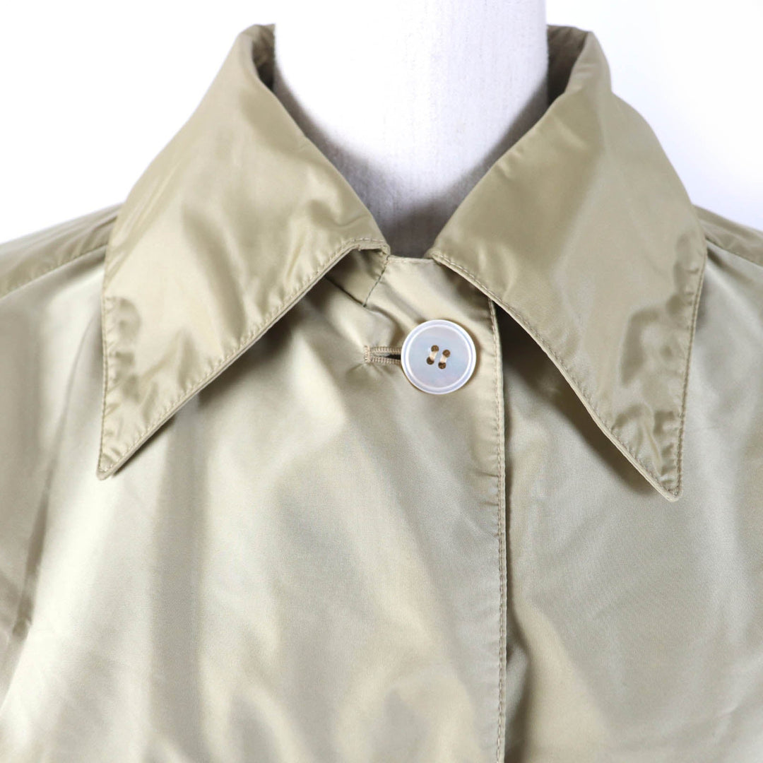 PRADA coat 292024 Main: 100% recycled polyamide beige Re-Nylon Women 38 Used Authentic