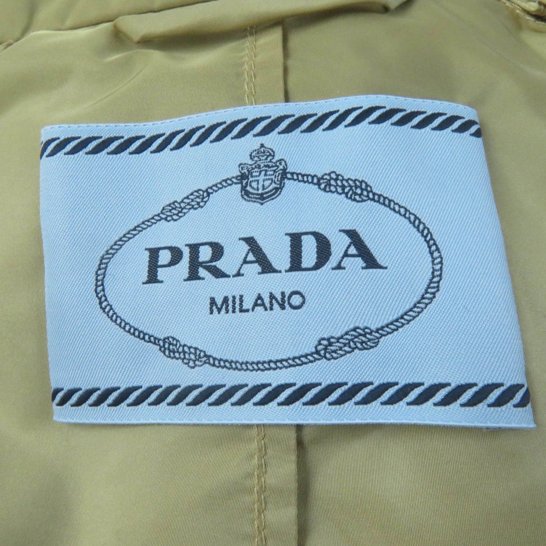 PRADA coat 292024 Main: 100% recycled polyamide beige Re-Nylon Women 38 Used Authentic