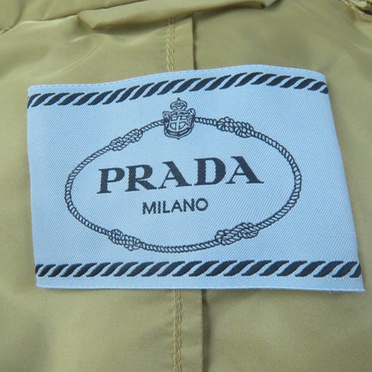 PRADA coat 292024 Main: 100% recycled polyamide beige Re-Nylon Women 38 Used Authentic