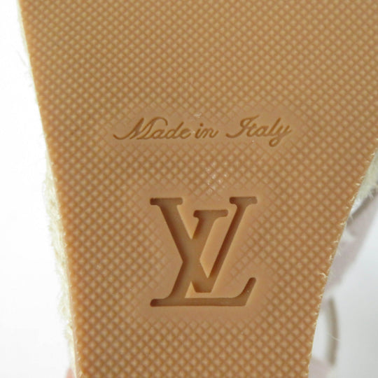 LOUIS VUITTON Sandals Main: Leather beige Starboard Lines Women 37 Used Authentic
