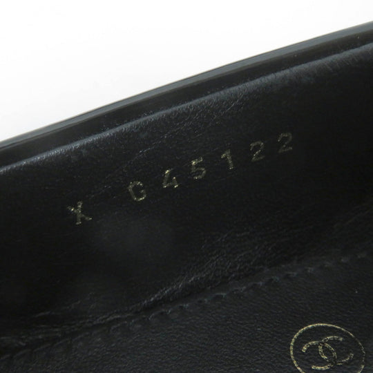 CHANEL Ballet shoes 23B G45122 Main: Leather, Main: Patent leather black Women 36 1/2C Used Authentic