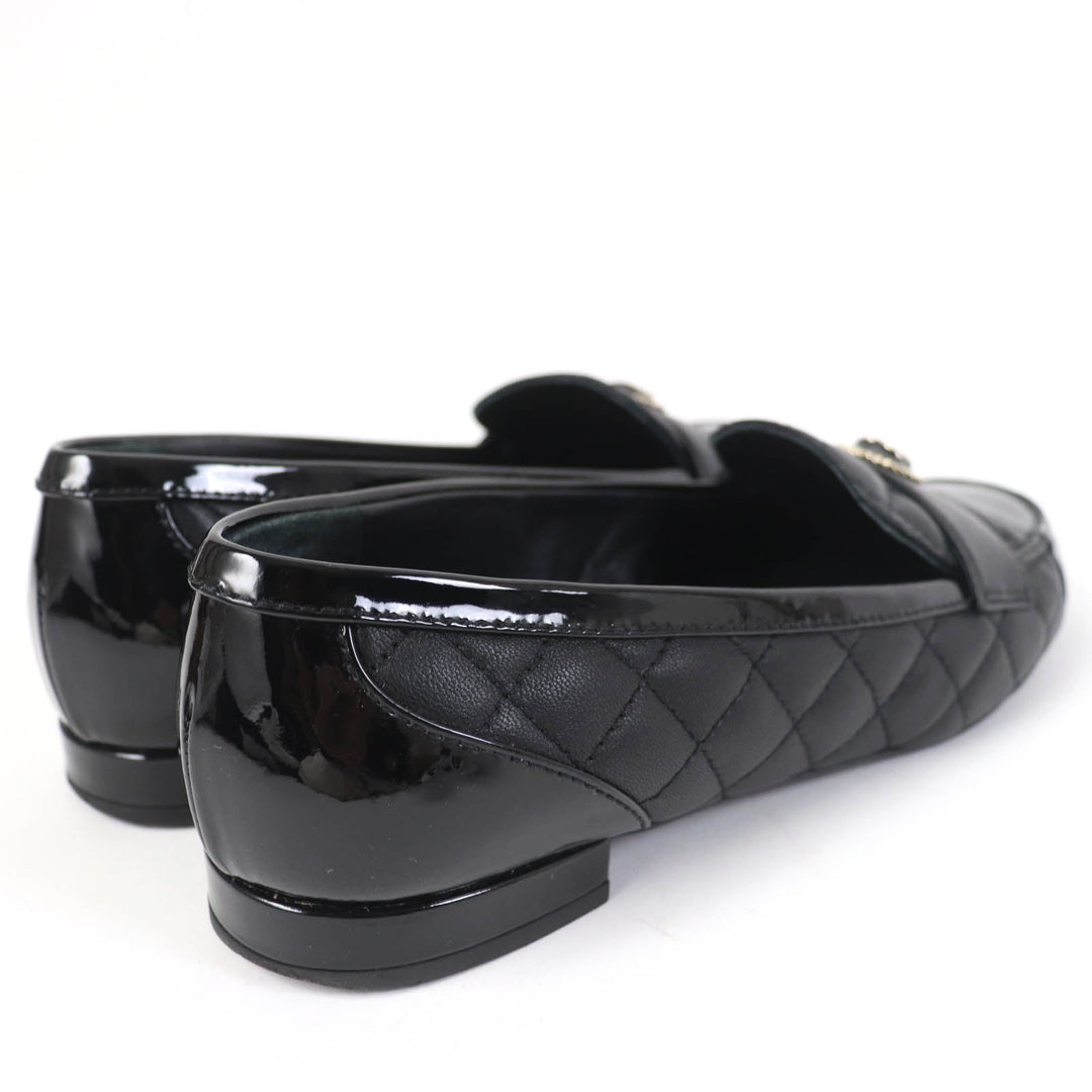 CHANEL Ballet shoes 23B G45122 Main: Leather, Main: Patent leather black Women 36 1/2C Used Authentic