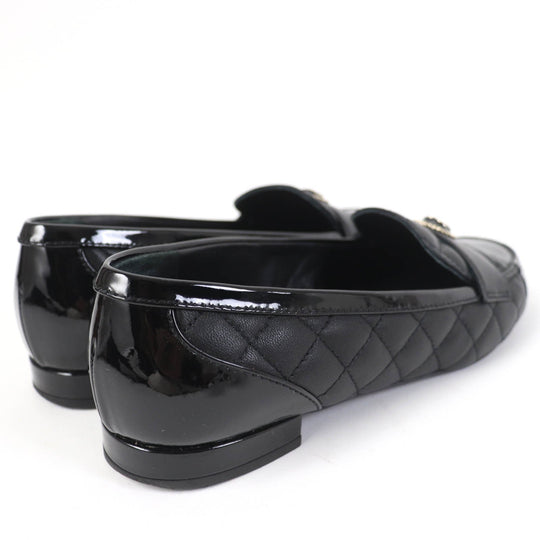 CHANEL Ballet shoes 23B G45122 Main: Leather, Main: Patent leather black Women 36 1/2C Used Authentic