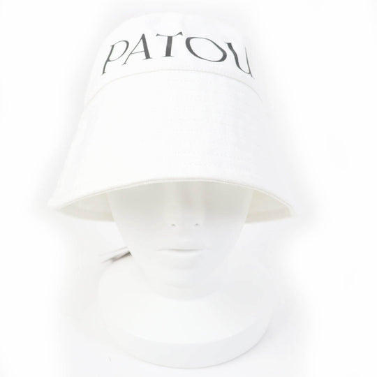 PATOU hat AC0270132001W Main: 100% cotton white Women Used Authentic