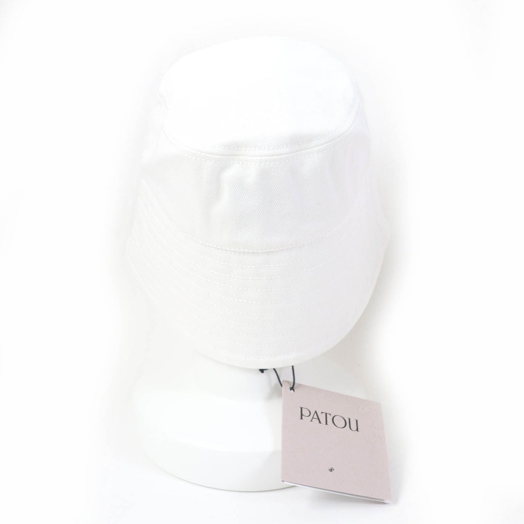 PATOU hat AC0270132001W Main: 100% cotton white Women Used Authentic