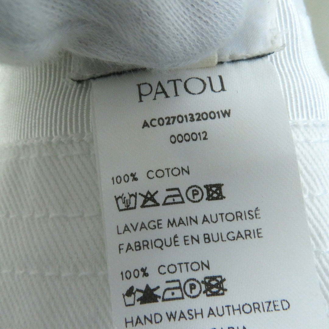 PATOU hat AC0270132001W Main: 100% cotton white Women Used Authentic