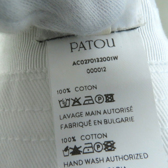 PATOU hat AC0270132001W Main: 100% cotton white Women Used Authentic