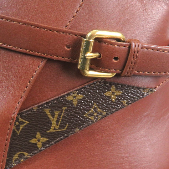 LOUIS VUITTON short boots Main: Leather Brown gold Arclight line mens 42 Used Authentic