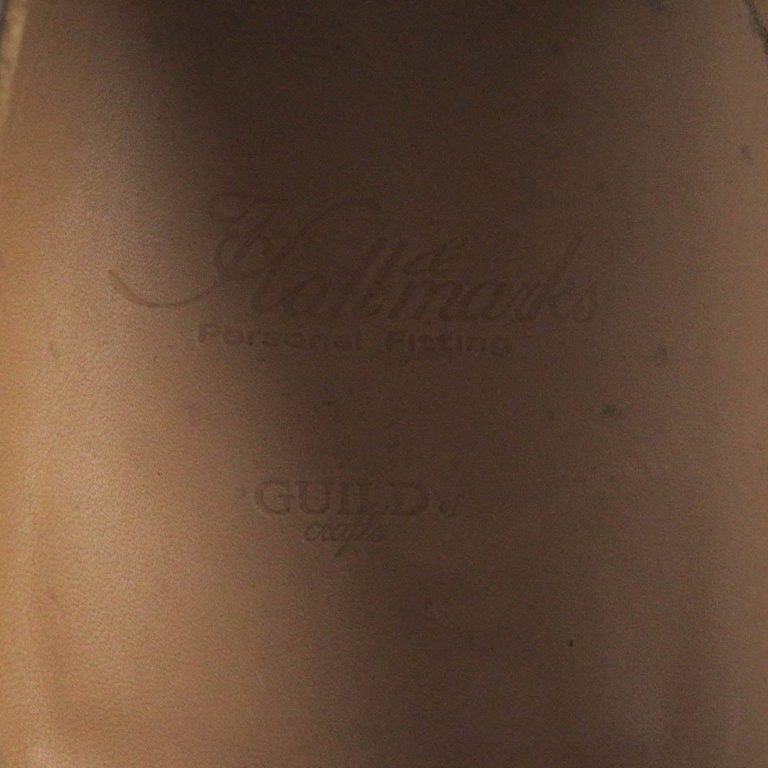 Hall&Marks Dress shoes Main: Leather Brown Goofy Guild of Crafts mens 8 Used Authentic