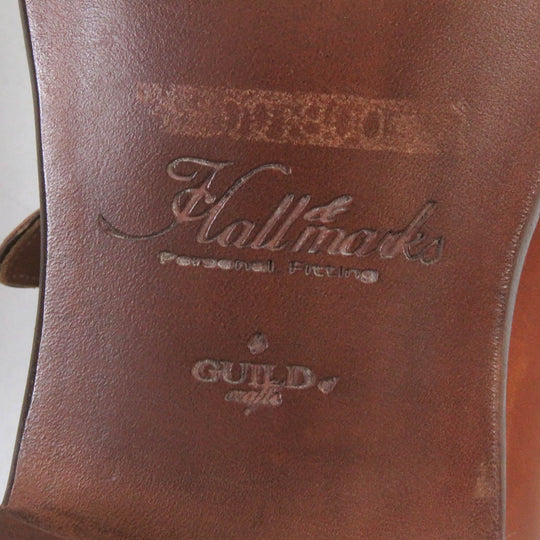 Hall&Marks Dress shoes Main: Leather Brown Goofy Guild of Crafts mens 8 Used Authentic
