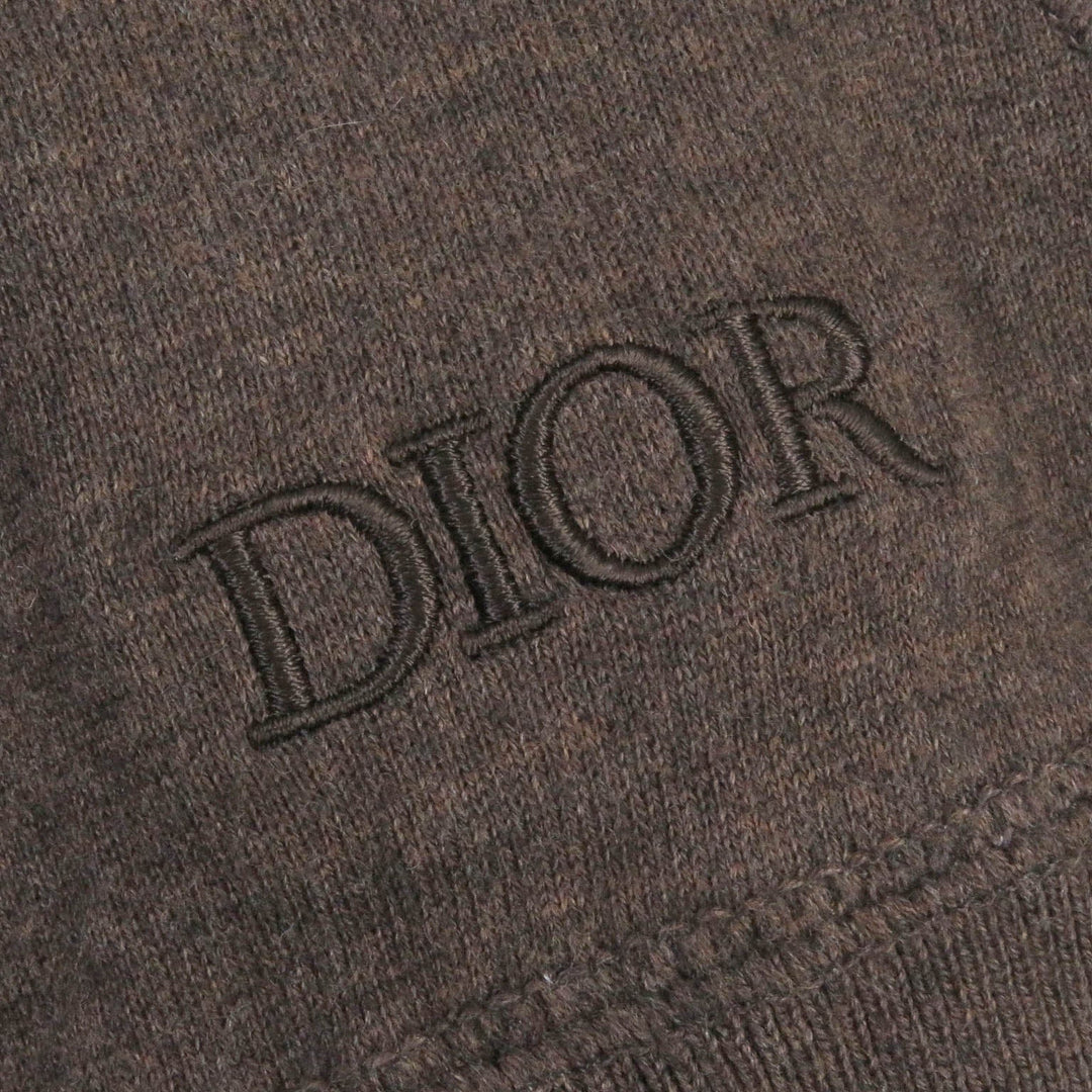 Dior HOMME Hoodie 113M221AT225 Main: 91% cotton, Main: 9% cashmere, Part: 100% rayon Brown mens S Used Authentic
