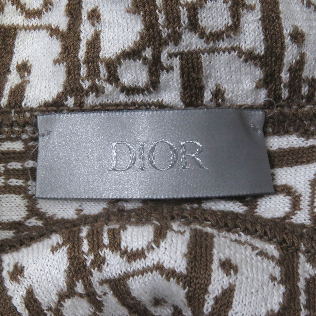 Dior HOMME Hoodie 113M221AT225 Main: 91% cotton, Main: 9% cashmere, Part: 100% rayon Brown mens S Used Authentic