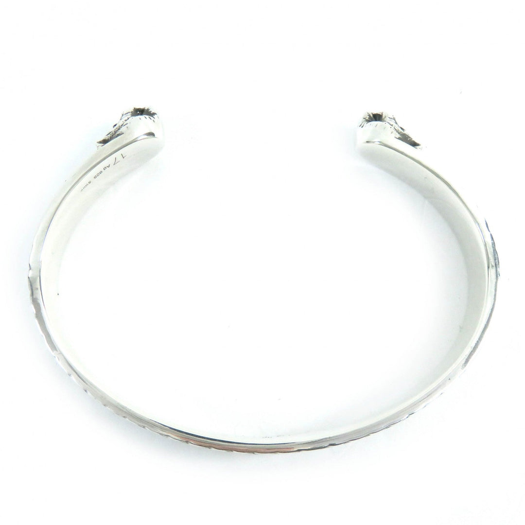 GUCCI Bangle Main�FAG925 Silver mens 17 Used Authentic