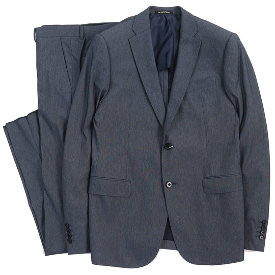 EMPORIO ARMANI suit Outer: 81% cotton, Outer: 19% polyurethane, Lining: 50% acetate, Lining: 50% rayon, Sleeve lining: 100% rayon Navy M LINE mens 46 Used Authentic