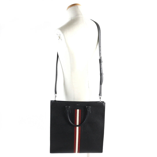 BALLY Shoulder Bag Main: Leather black red beige SAMOA TSP Samoa mens Used Authentic