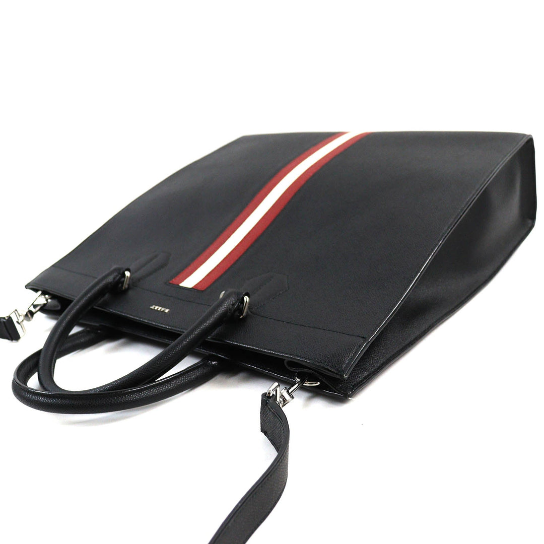 BALLY Shoulder Bag Main: Leather black red beige SAMOA TSP Samoa mens Used Authentic