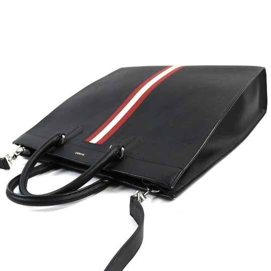BALLY Shoulder Bag Main: Leather black red beige SAMOA TSP Samoa mens Used Authentic