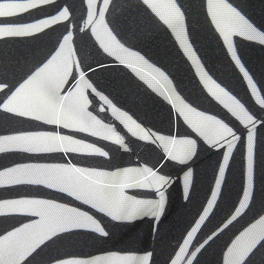 CELINE Short sleeve shirt 2C036843H Main: 100% rayon White black mens 41 Used Authentic