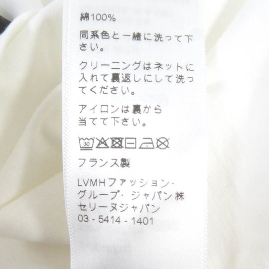 CELINE Short sleeve T-shirt 2X764671Q Main: 100% cotton Ecru Black mens XXS Used Authentic