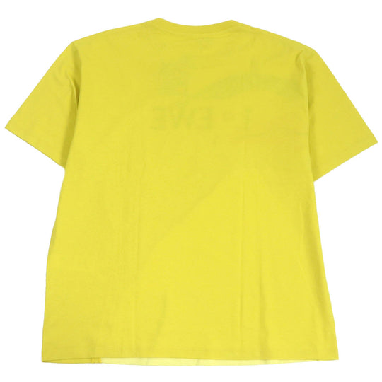 LOEWE Short sleeve T-shirt S928Y22J03 Main: 100% cotton, Part: 100% polyester yellow mens M Used Authentic