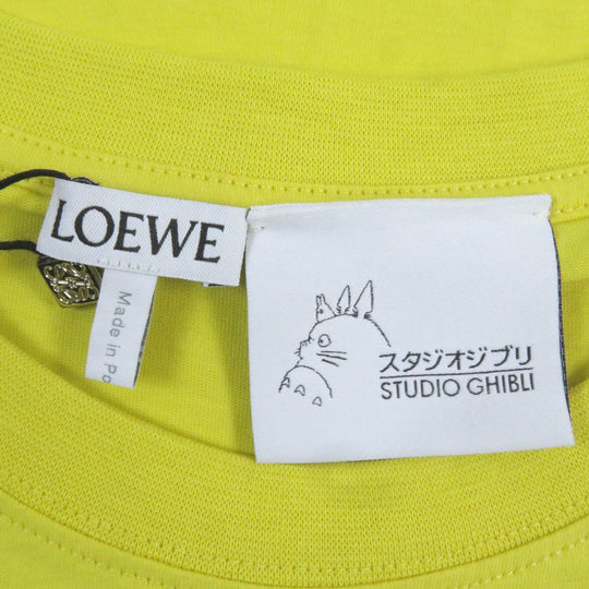 LOEWE Short sleeve T-shirt S928Y22J03 Main: 100% cotton, Part: 100% polyester yellow mens M Used Authentic