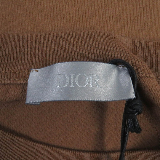 Dior HOMME Short sleeve T-shirt 283J641B0677 Main: 100% cotton, Part: 100% polyester Brown mens XL Used Authentic