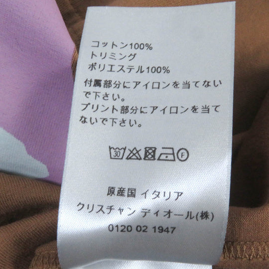 Dior HOMME Short sleeve T-shirt 283J641B0677 Main: 100% cotton, Part: 100% polyester Brown mens XL Used Authentic